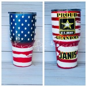 American Flag Yeti, Distressed American Flag